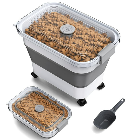 Contenedor de comida para perros Viretec de 7 a 10 kg con tapa y cuchara