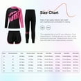 thumbnail image 7 of vastwit Unisex Kids Swimsuit Rash Guard Long Sleeve Shirts with Pants Bottoms Set Blue 2-3, 7 of 7
