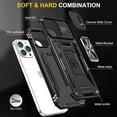 thumbnail image 7 of for iPhone 14 Pro Case with Kickstand with Camera Cover,Military-Grade Protection,Metal Ring Kickstand,Bumper Case for iPhone 14 Pro Case,Black 5-IP14p-01, 7 of 7