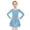Sky Blue, variant on Girls Long Sleeve Ballet Dance Dress Leotard for Kids Skating Gymnastics Performance Practice Skirted Outfit