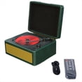 thumbnail image 3 of Altavoz Bluetooth Inalámbrico Portátil, Reproductor Multifuncional CD Retro, Reproductor de Grabación de Audio Verde Oscuro, 3 of 10