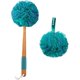 thumbnail image 1 of wonima11 Shower Sponge Loofah Back Scrubber, PE Soft Mesh Loofah Body Scrubber with Long Wooden Handle, Bath Sponge for Men Women (Green), 1 of 1