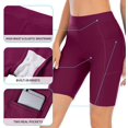 thumbnail image 3 of BeautyIn Swim Shorts for Women with Pockets High Waisted Long Board Shorts, 3 of 8