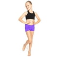 thumbnail image 2 of Stretch Is Comfort Girl's Nylon Spandex Stretch Booty Shorts | Child Size 2 -12, 2 of 6