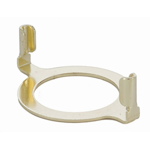 B&P Lamp® Slip Style Shade Harp Holder Base Adapter for GU24 and European Style Nord Sockets with Plastic Ring