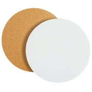 12-Pack Round 6 Inch Cake Boards, Disposable Cake Platter Board Base Tray, Cardboard Circles for Cake Plate Accessories, Cake Decorating Supplies for Desserts and Bakery (White)