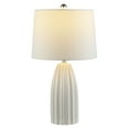 thumbnail image 3 of SAFAVIEH Kayden 25.5 in. Textured Ceramic Table Lamp, Ivory, 3 of 4