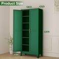 thumbnail image 6 of 74.8"H Metal Stoarge Cainbet with 2 Doors and 5 Adjuctable Shelves for Kitchen Pantry Home Office, 6 of 6