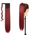 thumbnail image 2 of Long Straight/Curly Wrap Around on Ponytail Extension Synthetic Hair Hairpiece for Women, 2 of 6