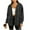 Black, variant on Women's Cotton Corduroy Shacket Collared Oversized Casual Button Down Shirt Jacket , White