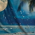 thumbnail image 5 of Orinice Moon Palm Trees Beach Bathroom Decor Set with Hooks, Colorful Luxurious Graphic Print Polyester Fabric Washable Shower Curtain, Waterproof Shower Curtain for Bathroom Decoration 36x72, 5 of 7