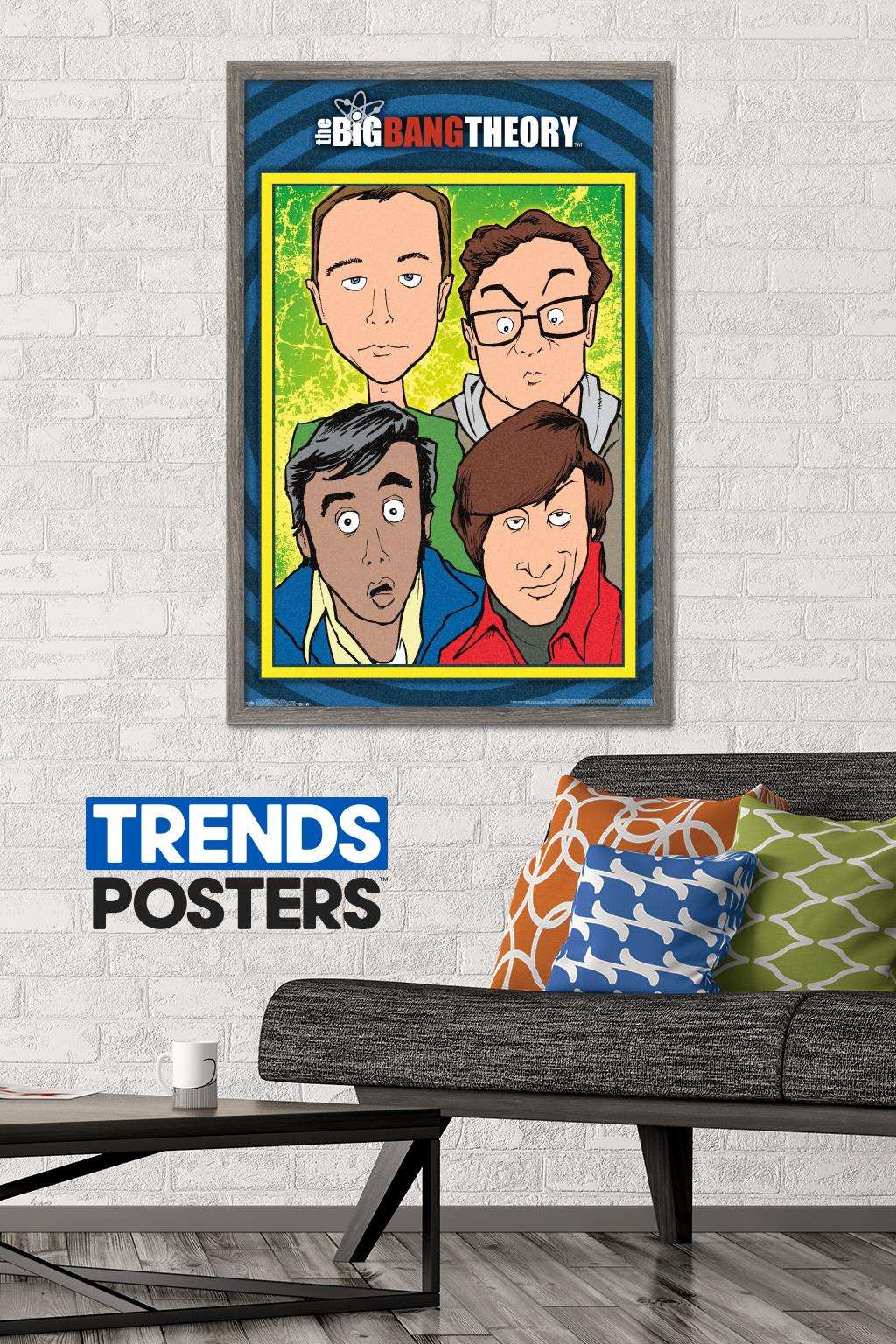 The Big Bang Theory - Geeks Wall Poster, 22.375" x 34", Framed