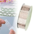 thumbnail image 1 of Roll Of Glitter Tape Lace Flower Pattern Self Adhesive Tape Sticker Colorful Decorative Masking Tape For Scrapbooking Card Making Crafts Frames Planner Journal Gifts Decor,1 Piece Of Tape Clearance, 1 of 9