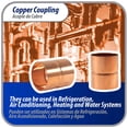 thumbnail image 5 of Appli Parts AP-A078B10 7/8 in Wrot Copper Coupling fitting CxC Sweat connections for refrigeration, air conditioning and plumbing applications ACR and Type L copper pipe (10 x Bag), 5 of 7