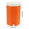 thumbnail image 2 of Orange PU 16l Insulated Bucket For 48 Hours Ice Bucket Portable Beverage Refrigerator, 2 of 11