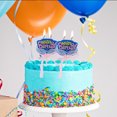 thumbnail image 3 of Decoración creativa con velas para celebraciones memorables. Dije de pastel de cumpleaños azul, 3 of 6