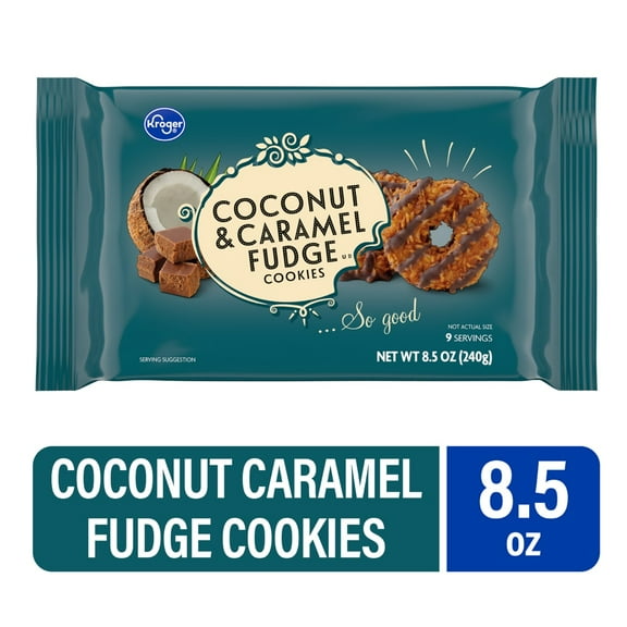 KR Coconut & Caramel Fudge Cookies - 8.5 oz