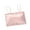 Pink, variant on Women Sling Straps Tube Top Gathered Underwear Ice Silk Seamless Bandeau Bras Wirefree Padded Intimates Bralettes