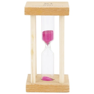 A&B Home Hour Glass Sand Timer On Stand, Approx. 30 Minutes, Black ...