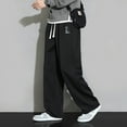 thumbnail image 2 of Mens Casual Pants Men's Sweatpants Sweatpants Men's Straight Leg Casual Pants Loose Wide Leg Sweatpants, 2 of 3