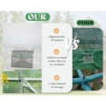 thumbnail image 6 of Jocisland 44x10x7.5 ft Outdoor Tunnel Walk-in Greenhouse, with Swing Door, Premium PE Cover, Film Clips, White, Clear Cover Pattern, 6 of 9