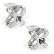 Rugged Ridge 11031.11 X-Clamp, Silver, Pair, 1.25-2.0 Inches