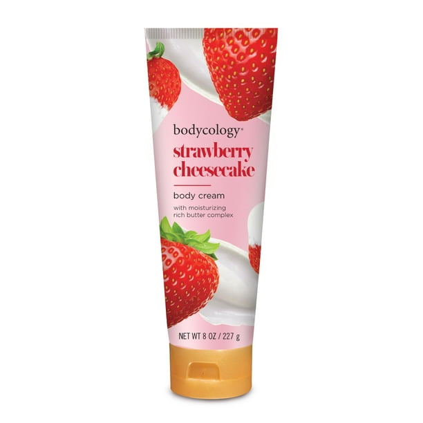 Crema corporal Bodycology Tarta de queso con manteca de karité y fresa 240 ml