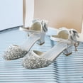 thumbnail image 4 of Zecgelong Girls High Heel Glitter Shoes Little Kid Big Kid 3-10 Years Formal Party Performance Dance Footwear, 4 of 5
