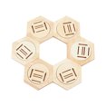 thumbnail image 5 of Honeycomb Wooden Medal Holder Magnetic Honeycomb Wood Display Stand Hexagon Rack Wooden Medal Display Stand Decor Medallion Storage Holder Medal Display Hanger Wooden Display Stand Decoration, 5 of 12