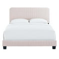 thumbnail image 6 of Modway Celine Channel Tufted Performance Velvet Twin Platform Bed in Pink, 6 of 8