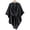 Black, variant on Shawl Wraps for Women,Elegant Knitted Cape Shawl,Open Front Wrap Cardigan,Long Loose Fit Duster Coat,Soft Cover Up for Casual Evening Wear()