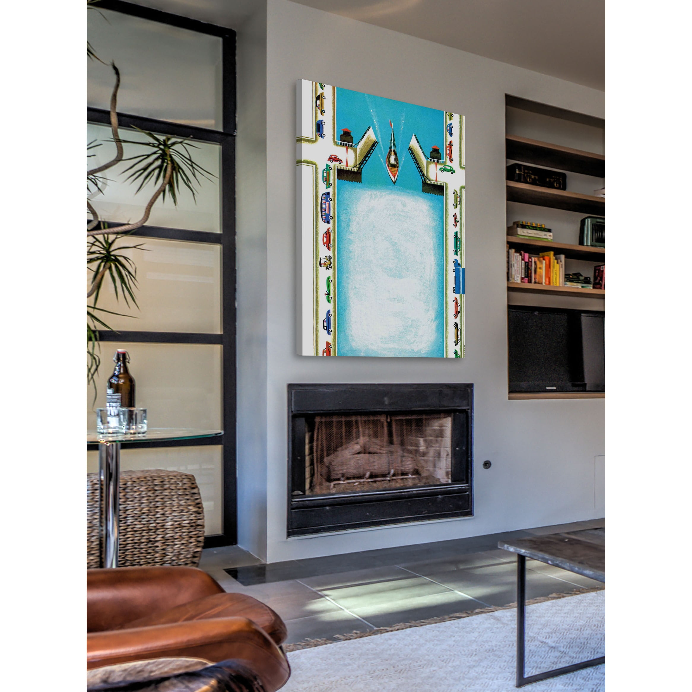 MARMONT HILL  - The Drawbridge Painting Print on Canvas - Multi-Color 20 x 30