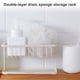 thumbnail image 2 of Worallymy soporte para fregadero de esponja de 2 capas escurridor de bolas de baño estante de almacenamiento para cocina y baño organizador de colador Worallymy JD735815408, 2 of 7
