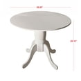 thumbnail image 4 of Home Design Olivia Dining Table with Round Pedestal Top, Mid-Century Modern Style, Easy Assembly, White, 4 of 6