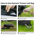 thumbnail image 4 of Lawn Tractor Leaf Bag Garden Maintenance Lightweight Reinforced Opening, 4 of 7