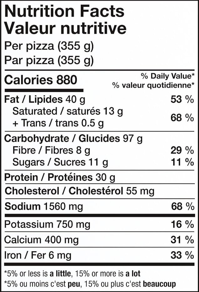 Dr. Oetker Ristorante Pizza au chou frisé et bacon (355g) 355g