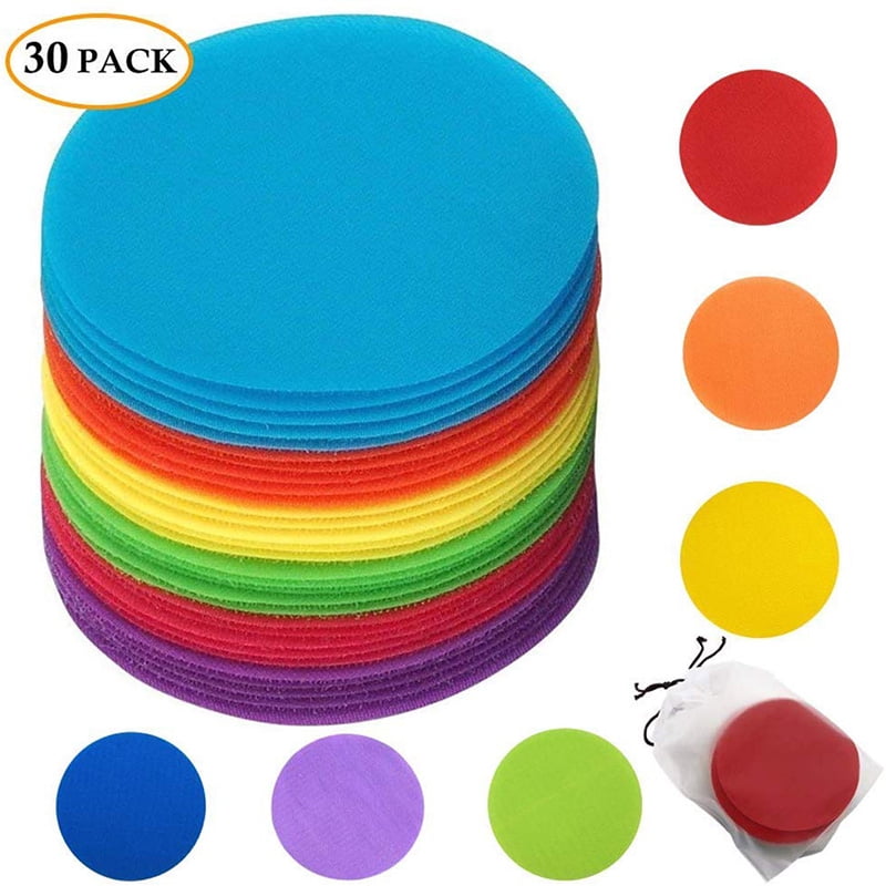 Early Education Carpet Sitting Spots,6 Colors Magic Mark Carpet Circle
