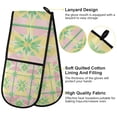 thumbnail image 2 of Yayeee Double Oven Mitt Kitchen Heat Resistant Baking 35" x7" Quilted Glove, Retro Beige Stars, 2 of 6