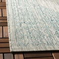 thumbnail image 6 of SAFAVIEH Courtyard Delbet Medallion Indoor/Outdoor Area Rug, Grey/Aqua, 8' x 11', 6 of 11