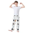 thumbnail image 2 of FORMRS Kids Pajama Pants with Pockets Size 6-8Y Boys Lounge Sleep Bottoms, Halloween Ghost, 2 of 8