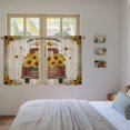 thumbnail image 3 of Vintage Sunflower Truck Kitchen Curtain for Berdoom Living Room Cafe 45 Inch Length, Summer Botanical Pastoral Retro Tiers Curtains Light Filtering Drapes Window Treatment 2 Panels 52"Wx45"L, 3 of 8