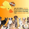 thumbnail image 3 of Juguetes para perros de 17,7 pulgadas, el pato calmante amarillo, juguete de peluche para perros, masticadores agresivos, almohadas de peluche para perros Quack Otter, juguetes interactivos de patos, 3 of 7