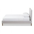 thumbnail image 3 of Baxton Studio Valencia Upholstered King Platform Bed in grayish Beige, 3 of 9