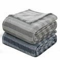 thumbnail image 4 of Mainstays Cationic Plush Blanket Gray T, 4 of 8