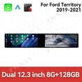 thumbnail image 2 of ZWNAV Dual 12.3 inch Screen Car Radio For Ford Territory 2019-2021 Android GPS Navigation Multimedia Video Player Stereo Receiver Head Unit, 2 of 14