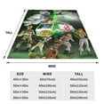 thumbnail image 4 of Scooby Ghostbusters Flannel Blanket Ultra-Soft Micro Fleece Throw Blanket For Bed Sofa Couch Car Office Unisex Adult Fuzzy Bed Blanket Cozy Kids Throw Blanket 60"x50", 4 of 8