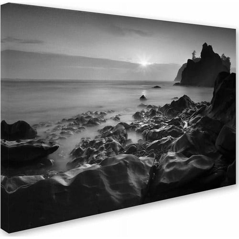 Trademark Fine Art "Sunset At Ruby Beach" Canvas Art by Moises Levy