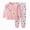 G932-Light Pink, variant on HFHAPW Baby Boy Girl Girl Sleepwear 2Pcs Pajama Set Fall Winter Long Sleeve Pullover Top and Pants Print Pjs Jammies