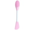 thumbnail image 1 of Cepillo de silicona de doble punta para mascarilla facial, aplicador de mascarilla facial, espátula, cepillo de masaje limpiador (cepillo de limpieza facial con forma de cuchillo, rosa claro), 1 of 1