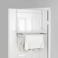 thumbnail image 4 of Mainstays Over-the-Door Clothes Drying Rack, Foldable Laundry Rack with 5 Rust-Resistant Metal Rods,White Powder Coating, 4 of 8
